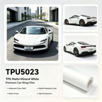 Film de protection automobile PPF en TPU mat blanc minéral de qualité supérieure, résistant aux intempéries, bonne conformité, sans résidus, autocollant pour l'extérieur du véhicule