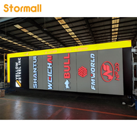 Panneau publicitaire LED commercial, signalisation extérieure, cadre en alliage d'aluminium, motif décoratif rectangulaire, signalisation routière IP65