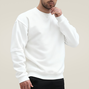 Felpa Oversize <span class=keywords><strong>da</strong></span> <span class=keywords><strong>Uomo</strong></span> per Fitness all'Ingrosso, Felpa Sportiva Casual Personalizzata con Collo Tondo - Product Image 5