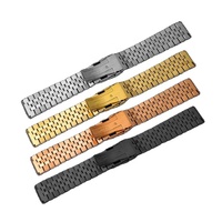 Haute 18mm 20mm 22mm 24mm 26mm Jubilee Bracelet Argent Or Rose Bracelet de montre 5 maillons en acier inoxydable massif Design vissé