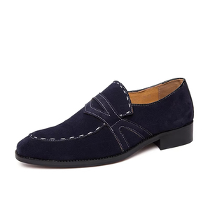 S0068X Nuevos Zapatos Oxford de Hombre con Bordado, de Cuero Genuino Ligero para Otoño, Formales, con Borde Abierto y Perlas, para Novio - Product Image 4