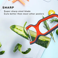 Ensemble d'épluche-légumes et de couteaux d'office légers TD6 avec une précision sans effort dans chaque ensemble d'épluche-couteaux d'office à éplucher