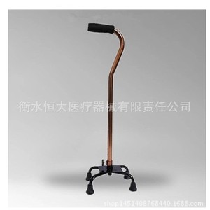 Canne télescopique à quatre pieds en alliage d'aluminium pour personnes âgées, aide à la marche avec hauteur réglable et base stable - Product Image 3