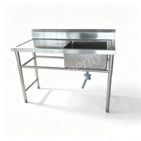 Évier de cuisine moderne multifonctionnel en acier inoxydable pour hôtels, fermes, marchés alimentaires, écoles, appartements – Vente directe usine