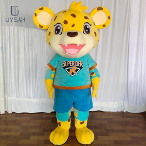 Uyeah Mới Tùy Chỉnh Tiger Cậu Bé Và Cô Gái Phim Hoạt Hình Linh Vật Kích Thước Lớn Bên Trang Phục Phù Hợp Với Tùy Chỉnh Linh Vật Mặc - Product Image 1