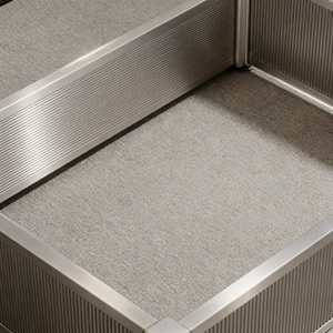 Kabinet Dapur Modern dari Baja Anti Karat, Wastafel, Keran, Engsel, Backsplash, Meja Kuarsa, Ramah Lingkungan, Tahan Api, Modular - Product Image 3