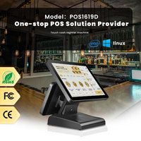 ComPOSxb POS1619D Caisse enregistreuse tout-en-un Intel Celeron J6412 Système de paiement électronique Windows Résolution 1024 * 768