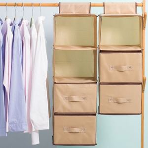 Good Selling Washable Hanging <b>Storage</b> Bags Hanging <b>Drawer</b> Style Wardrobe Buggy Bags Layering Organizing <b>Box</b> - Product Image 5