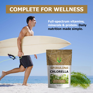 Comprimés de spiruline et de chlorelle à marque privée OEM, riches en chlorophylle avec vitamine A, favorisant la santé digestive - Product Image 2