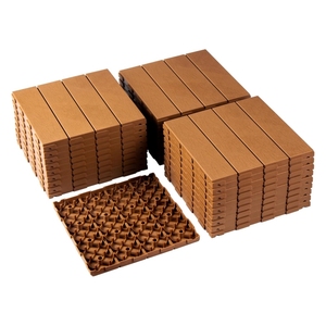 Baldosas de Suelo Encajables Impermeables para Patio Exterior, 30 x 30 cm, Baldosas Deportivas de PP para Canchas Deportivas - Product Image 1