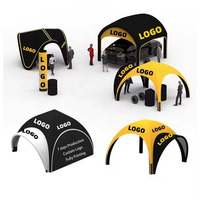 Personalizado 4x4 10x10 Expo eventos deportivos PVC soplado hasta exposición inflable dosel tienda cúpula marquesina araña carpa inflable Gazebo