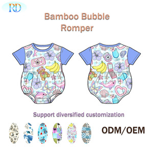 Ruidian 2026 Tutina Neonato Personalizzata in Bambù a Bolle, Pagliaccetto Estivo a Maniche Corte, Body Stampato per Neonati, ODM OEM - Product Image 5