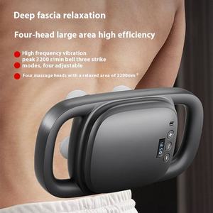 Pistola de Masaje de Tejido Profundo, Pistola de Masaje de Percusión con 4 Cabezales para Aliviar el Dolor Muscular de Espalda, Cuello, Piernas y Cuerpo Completo - Product Image 3