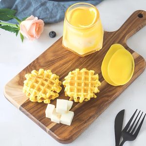 Juego de Tablas de Cortar de Madera de Acacia Estilo <span class=keywords><strong>Libro</strong></span>, Tablas de <span class=keywords><strong>Cocina</strong></span> Reutilizables para Decoración del Hogar, <span class=keywords><strong>Cocina</strong></span> y Servicio de Alimentos - Product Image 4