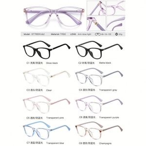 Lunettes optiques pour enfants TR90, anti-lumière bleue, avec logo personnalisé, mode 2025, pour garçons et filles, montures de lunettes pour étudiants - Product Image 6