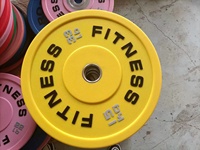 Grosir pelat Bumper Pu uretana warna Angkat Berat berkualitas tinggi peralatan Gym rumah