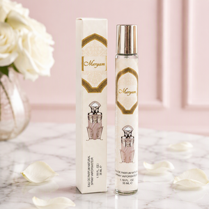 Crema color marfil minimalista para él y ella, spray EDP en cilindro compacto, caja de cartón, spa, gimnasio, excursión, duradero - Product Image 1
