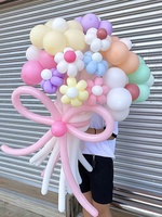 2026 Neue DIY Bunte Latex-Gänseblümchen-Ballonblumen-Bouquets im Ins-Stil für Outdoor-Picknicks, Neujahr, Foto-Requisiten und Dekorationsszenen