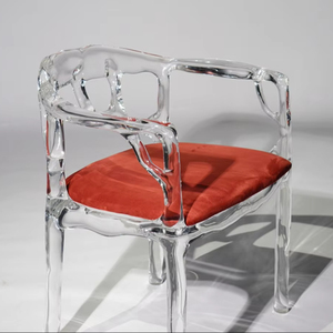 Silla Moderna de Acrílico Transparente, Diseño Minimalista, Muebles Contemporáneos para Sala de Estar, <span class=keywords><strong>Comedor</strong></span>, Decoración del Hogar - Product Image 1
