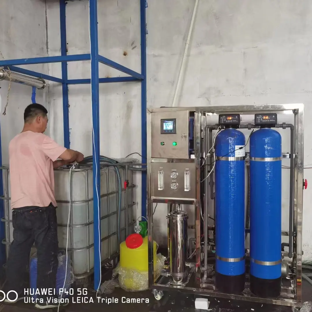 fabrica de agua 4000 per hour 6000L/h and 8000L/h Pabrik Filter Karbon Aktif Pelembut Air Garam Ro System Pabrik Osmosis Terbali