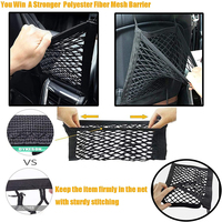 Barrière universelle pour animaux de compagnie (chiens et chats) pour voiture, filet de sécurité en maille pour voiture, sac de rangement extensible pour voitures et SUV