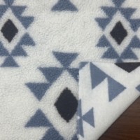 Vêtement en polaire jacquard à motif géométrique, design personnalisé, toucher doux, imprimé, tricoté, pelucheux, 100 % polyester, pour vêtements et jouets