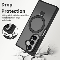 Groothandel Magnetische Ringstandaard Telefoonhoesje Stootbestendige Beschermhoes Draadloos Opladen Compatibel voor Samsung Galaxy Z Fold 8