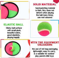 Paddle Catch Ball Game pour enfants jouant Sucker Sticky Ball Kids Toys Toss and Ball Catch Game Set Outdoor Sports Toy