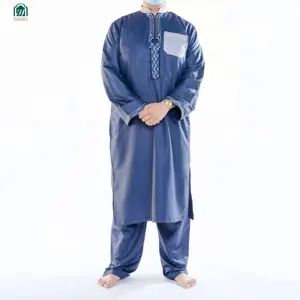 Sapatinho de manga longa do shopkeeper, robe árabe fácil de manga comprida para pescoço com seis cores