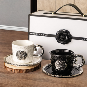 New Creative Bow Porcelain Mug Lid Spoon 300ml Heat-Resisting Modern Simplicity Design Celebrating Hand Gift Home <b>Tea</b>/Coffee - Product Image 2