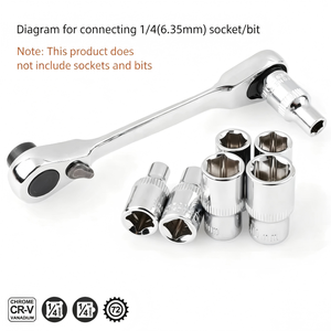 ประแจวงล้อเหล็กโครเมี่ยมวาเนเดียม 1/4 นิ้ว 72 ฟัน แบบปลดเร็ว สำหรับงาน DIY - Product Image 5