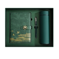 Coffret Cadeau de Carnet de Notes Quotidien A5 en Cuir Haut de Gamme avec Logo Personnalisé et Reliure Cousue - Cadeaux d'Entreprise Exécutifs