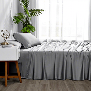 100% Cotton 200TC Sateen Weave Eco-Friendly Soft Luxury 5-Star Hotel Quality Breathable Queen Size King <strong>Duvet</strong> Cover <strong>Set</strong> <strong>Purple</strong> - Product Image 4