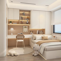Armoires XINGRUO, meubles de chambre à coucher, armoire modulaire, panneau plat, placage en chêne, bureau, vitrine en verre, LED