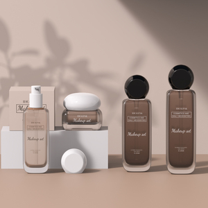 עיצוב חדש זכוכית skincare ערכת עיצוב חדש משאבת קרם זכוכית ריקה בקבוק קרם עם מכסה - Product Image 5
