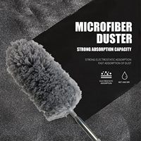 Plumeau en microfibre pour le nettoyage, plumeaux avec rallonge, mini plumeaux pour le nettoyage du bureau, de la voiture, de l'ordinateur et des fenêtres