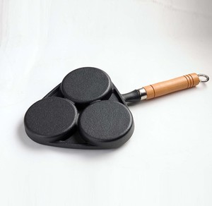 Venta al por mayor Suministro de fábrica Precio de fábrica Sartén antiadherente de hierro fundido con 3 tazas de tortitas de huevo Sartén para tortillas sartén para hamburguesas - Product Image 3