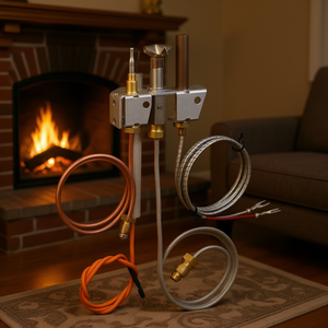 Conjunto de encendido de gas Oe D0100X3W3MX para calentador, piezas de repuesto para chimenea con termopar y termopila de gas natural - Product Image 2