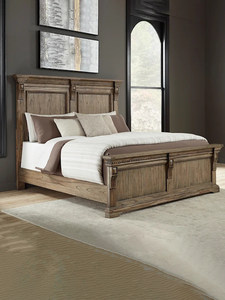 Letto Matrimoniale in Legno Massello Stile Rustico Americano Retrò Francese 1.8m/1.5m, Letto Intagliato di Alta Gamma per Camera da Letto Principale - Product Image 3