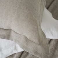 100% Französisch Leinen Jacquard Bett Kissen Kissen bezug Modern Luxury Solid Throw Kissen bezug Schlafzimmer Wohnkultur Hotel bedarf