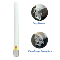 Antenne Omni d'Extérieur LC-2506A-7 à Prix d'Usine 10dBi Double Bande 2.4G 5.8G LoRa/LPWAN Connecteur N 100W Longue Portée 50km Verticale