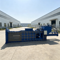 Presse à balles hydraulique horizontale entièrement automatique pour métaux ferreux, machine de compactage haute densité pour le recyclage de l'acier, du cuivre et de l'aluminium