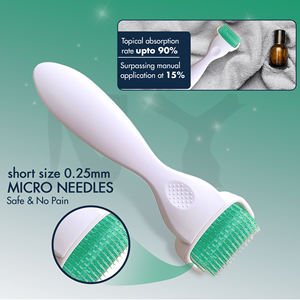 Rouleau <span class=keywords><strong>Derma</strong></span> à Micro-Aiguilles Personnalisé pour Vergetures, 360 Aiguilles Réelles, Tête Remplaçable pour Soins à Domicile des Femmes - Product Image 2