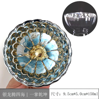 Lot de tasses à thé en céramique de grès, motif fleur de lotus dorée, écologiques, portables et réutilisables, cadeaux