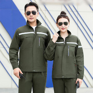 Combinaison de vêtements de travail de sécurité disponible ignifuge antistatique avec uniforme de bande réfléchissante hommes et femmes vêtements de Protection du travail - Product Image 5