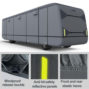 공장 도매 사용자 정의 크기 로고 클래스 a RV 커버 립스톱 방수 방풍 안티 UV 접이식 야외 RV 커버 - Product Image 4