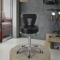 Chaise de salon pivotante professionnelle avec dossier ergonomique en forme de U pour salon de coiffure et coupe de cheveux