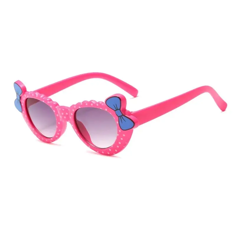 نظارات شمسية رائعة ملونة بعقدة للفتيات 2024 للبيع بالجملة من المصنع نظارات للأطفال