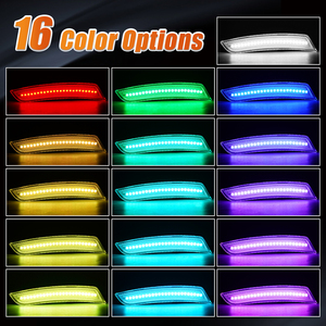 Luci LED RGB per Paraurti Anteriore e Posteriore per Chevrolet Camaro 2016~2021, Cadillac CTS 2014~2021, ATS 2015~2021 - Product Image 2