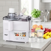 4-in-1 Elektrische Blender Voedselverwerker Fruitpers Vleesmolen Kruidenmolen Roestvrij Staal Smoothie Maker Huishoudelijk 301-500W